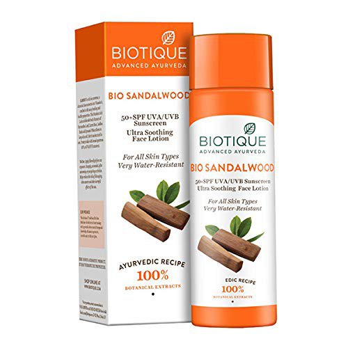  Biotique Bio Sandalwood Sunscreen Ultra Soothing Face Lotion  