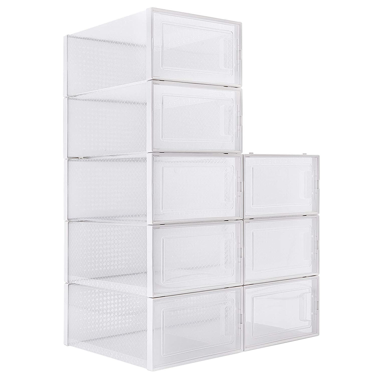 Stackable Clear Shoe Boxes