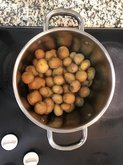 Image of potato boiling