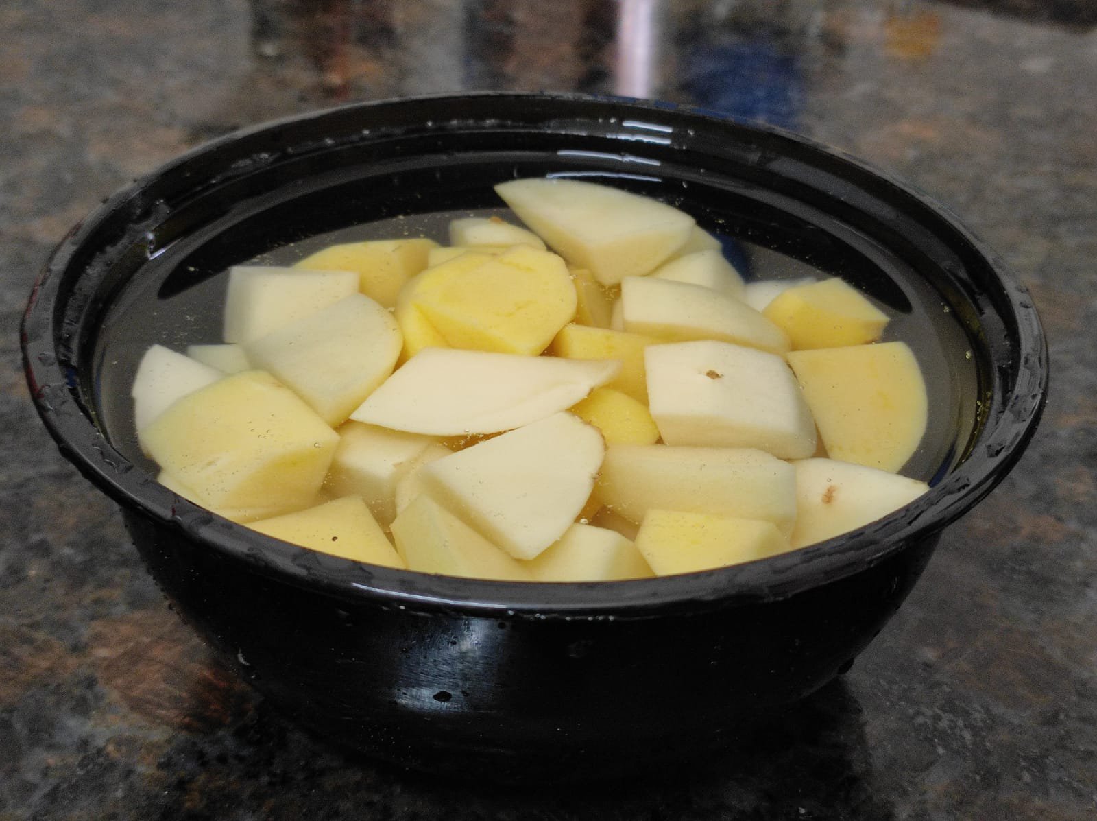 potatoes in a container