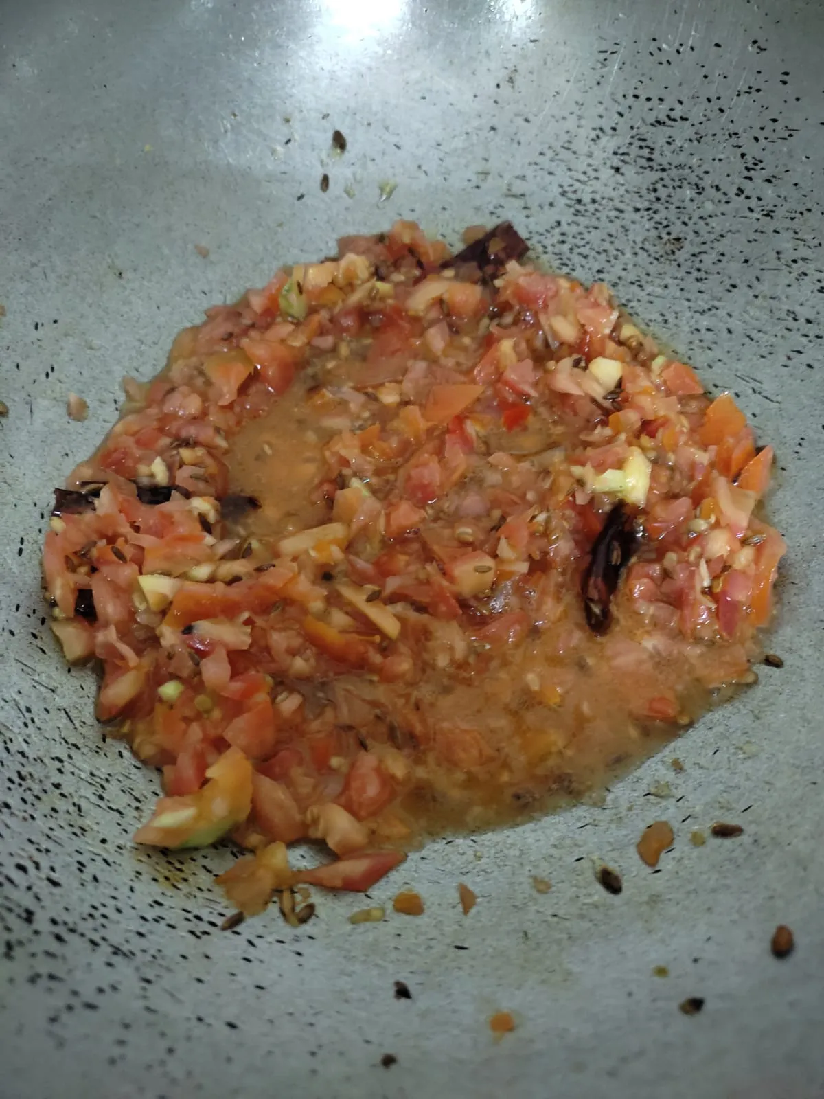 making masala for sabzi