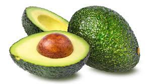 a whole avocado and a sliced avocado
