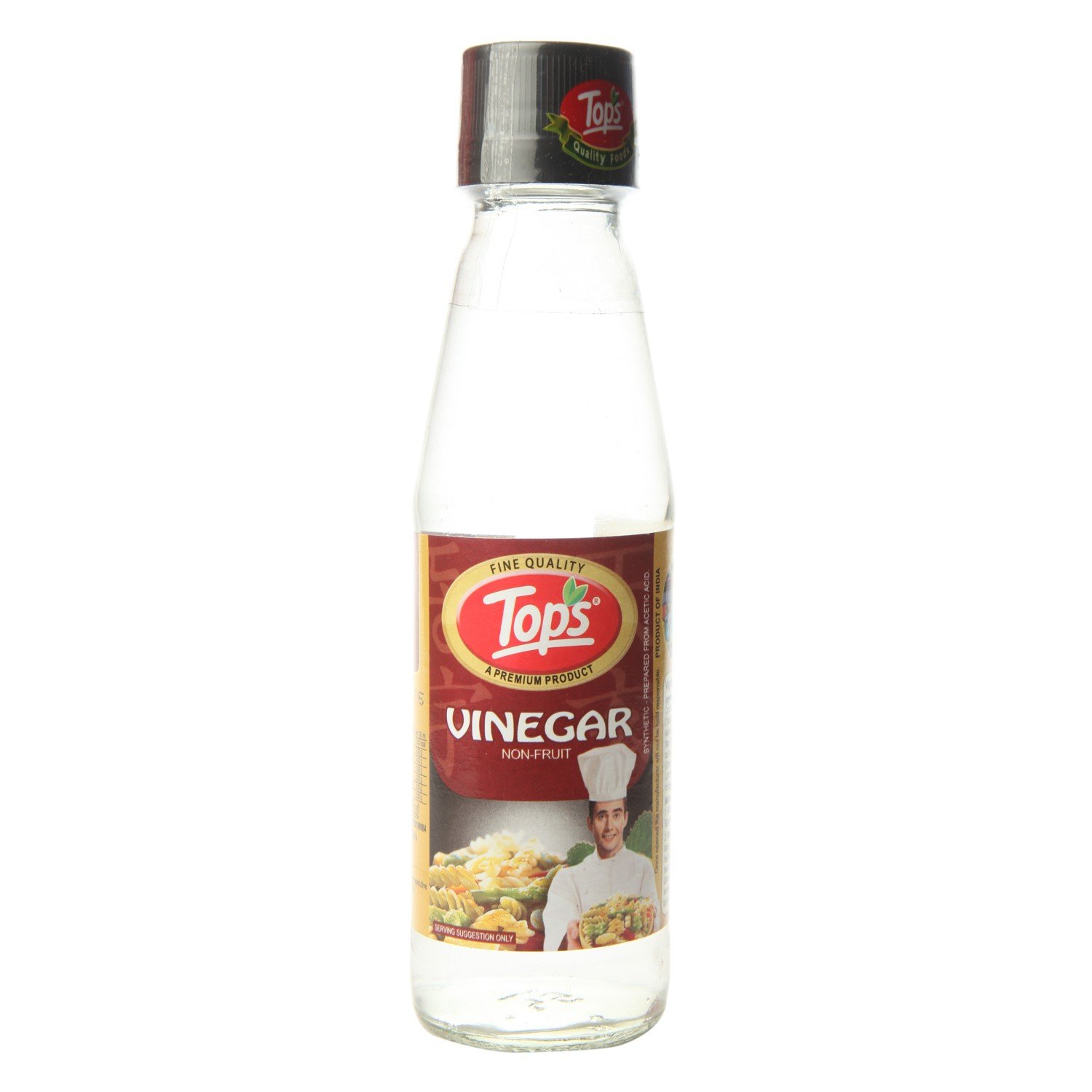 a bottle of tops vinegar