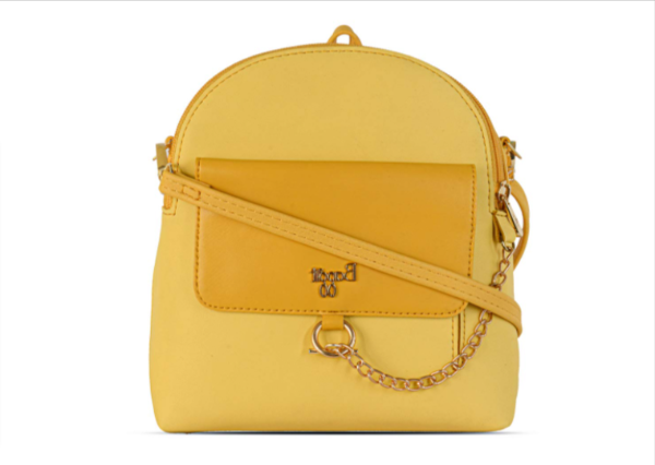 Baggit Backpack Bag (Yellow)