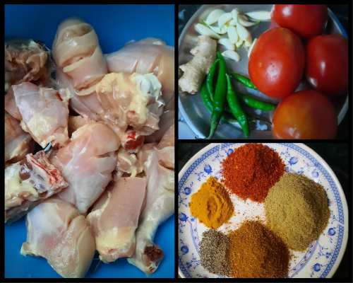 ingredients of chicken curry